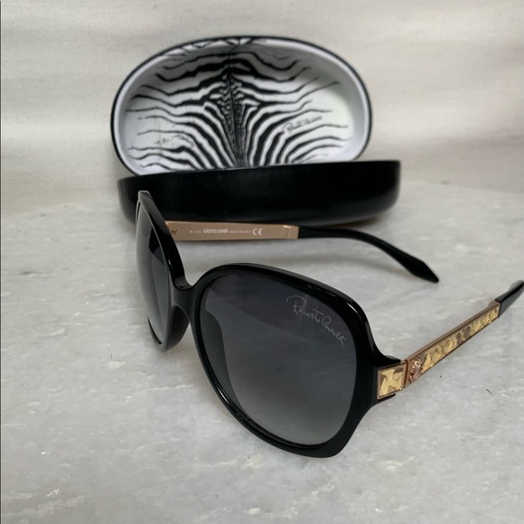 Roberto Cavalli Sunglasses RC 649 S 01B Black Bucaneve Authentic - Picture 2 of 14